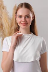 Tesettür Boyunluk Ekru - Standart