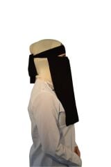 Kadın Tesettür Taşlı Dış Bone Siyah - Tek Ebat