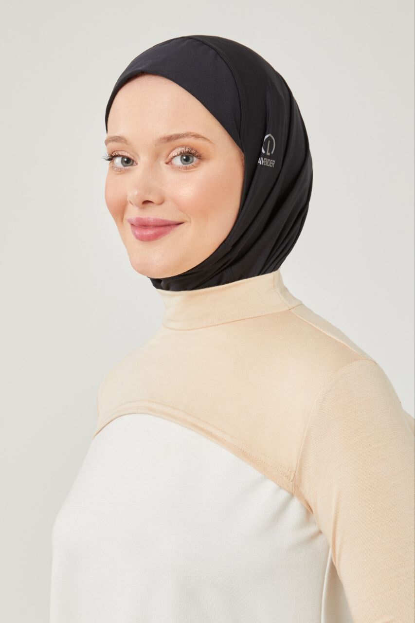 Kadın Tesettür Balıkçı Yakalı Boyunluklu Kolluk Ten Rengi