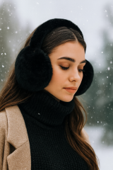 Kadın Soğuktan Koruyucu Soft Peluş Kışlık Kulaklık Kulak Isıtıcı