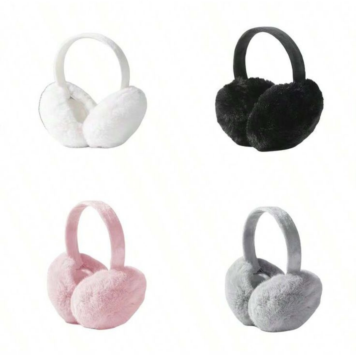 Kadın Soğuktan Koruyucu Soft Peluş Kışlık Kulaklık Kulak Isıtıcı Bej