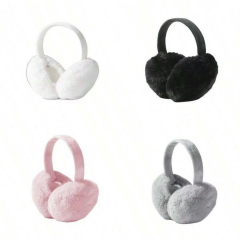 Kadın Soğuktan Koruyucu Soft Peluş Kışlık Kulaklık Kulak Isıtıcı Bej