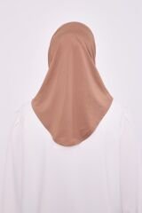Kadın Tesettür Cimafit Nefes Alan Hazır Pratik Hijab Bone Sütlü Kahve