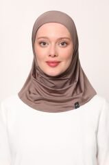 Kadın Tesettür Cimafit Nefes Alan Hazır Pratik Hijab Bone Vizon