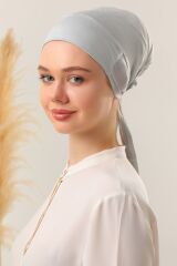 Sihirli Yapışkanlı Kaymayan Bone Açık Gri - Standart