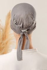 Sihirli Yapışkanlı Kaymayan Bone Koyu Gri - Standart