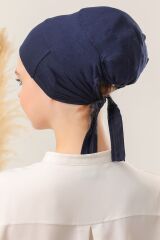 Sihirli Yapışkanlı Kaymayan Bone Lacivert - Standart