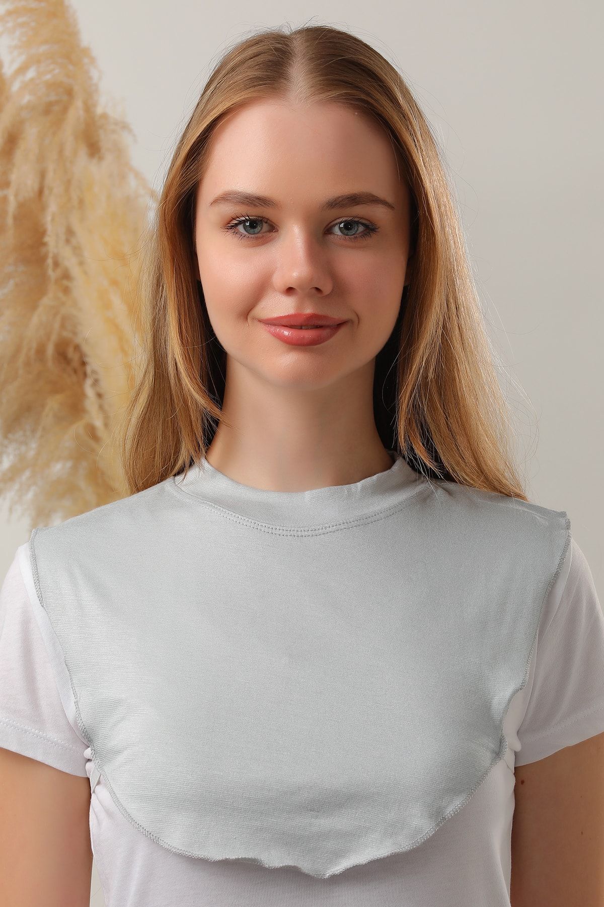 Tesettür Boyunluk Gri - Standart