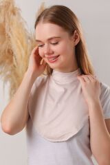 Tesettür Boyunluk Krem - Standart