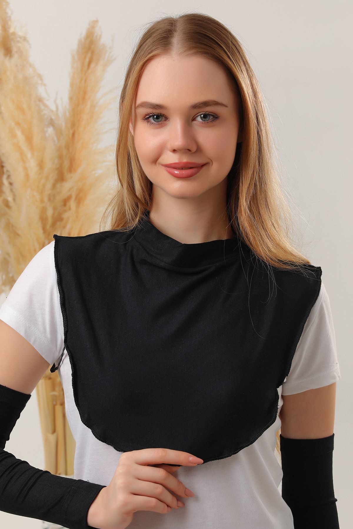 Tesettür Boyunluk Siyah - Standart