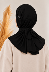 Kadın Athletic Hijab Spor Tesettür Bone - Günlük ve Antrenman Kullanımına Uygun Siyah