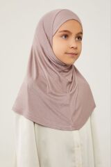 Tesettür Çocuk Namaz Bonesi Eşarbı Şalı Hijabı Vizon - Standart