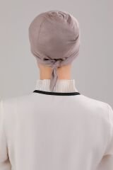 Tesettür Geçmeli Bağcıklı Viskon Likralı Bone Vizon - Standart