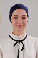 Tesettür Hazır Pratik Geçme Boru Bone Laci - Standart