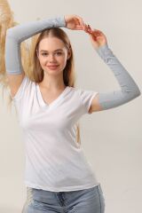 Kadın Tesettür Kolluk Gri - Standart