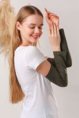 Kadın Tesettür Kolluk Haki - Standart