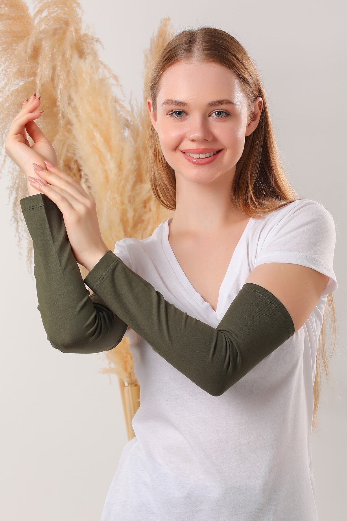 Kadın Tesettür Kolluk Haki - Standart