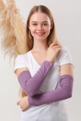 Kadın Tesettür Kolluk Mor - Standart