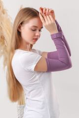 Kadın Tesettür Kolluk Mor - Standart