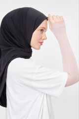 Tesettür Parmak Geçmeli Kolluk Namaz Kolluğu Pudra - Standart