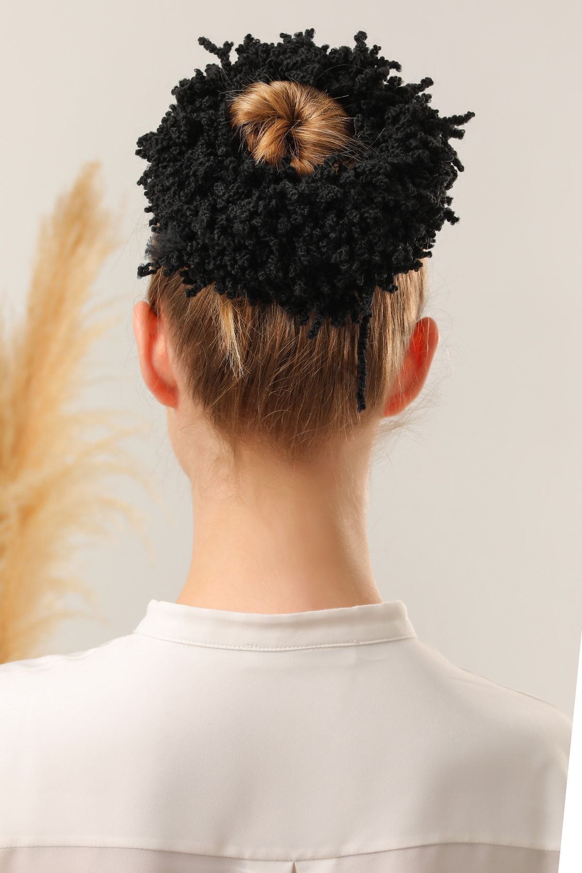 Kadın Tesettür Topuz Tokası İnce Slim Eşarp Şal Tokası Siyah - Standart