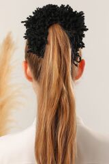 Kadın Tesettür Topuz Tokası İnce Slim Eşarp Şal Tokası Siyah - Standart