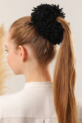 Kadın Tesettür Topuz Tokası İnce Slim Eşarp Şal Tokası Siyah - Standart