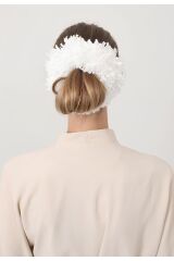 Kadın Tesettür Topuz Tokası İnce Slim Eşarp Şal Tokası Beyaz - Standart